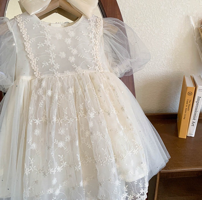 Children's Floral Lace Dress