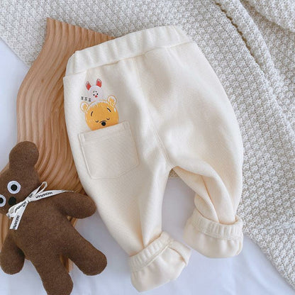 Children's Pants with Teddy Bear Pocket