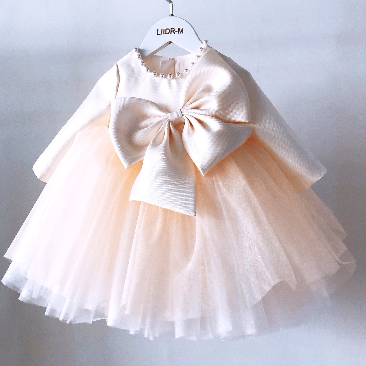 Pearls and Bow Children's Party Dress