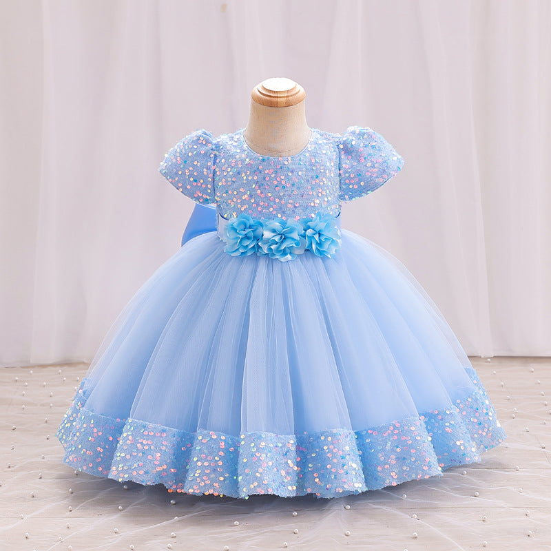 Children's Bright Flowers Dress