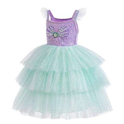 Shiny Mermaid Princess Children's Dress