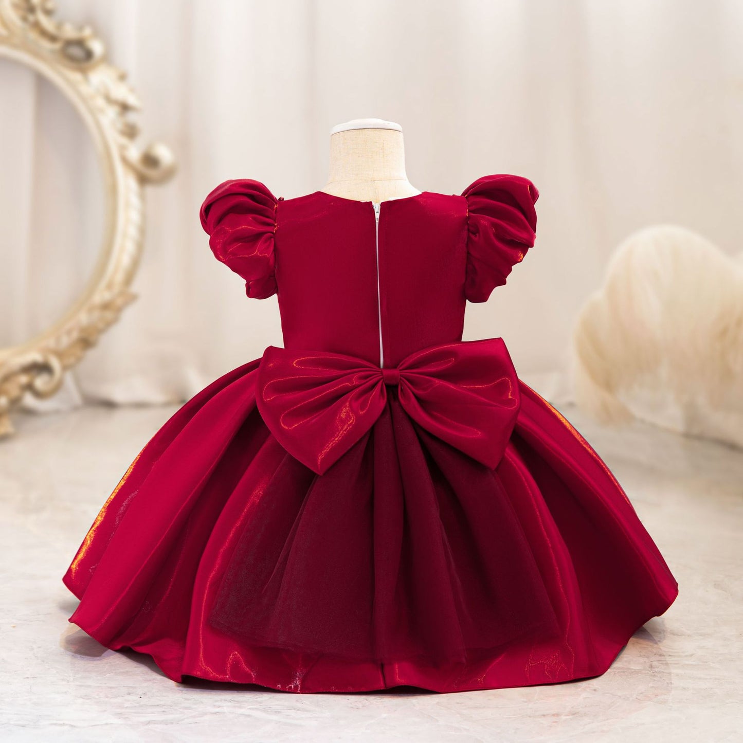 Pearls and Bow Party Dress