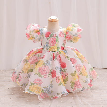 Floral children's party dress