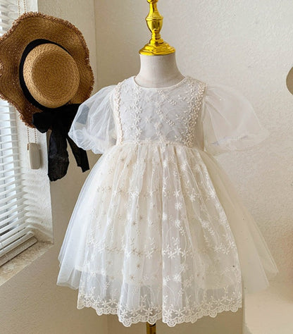 Children's Floral Lace Dress