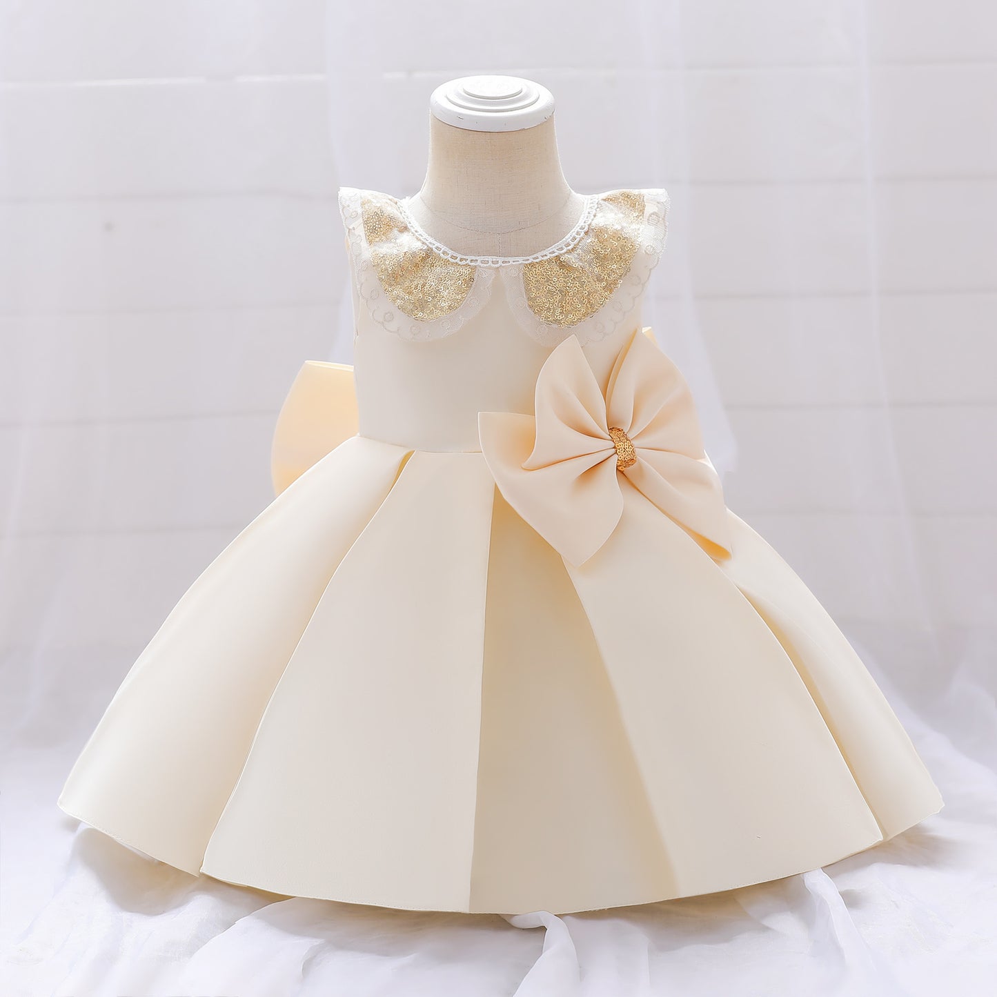 Shiny Lace Children's Party Dress