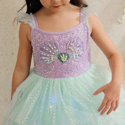 Shiny Mermaid Princess Children's Dress