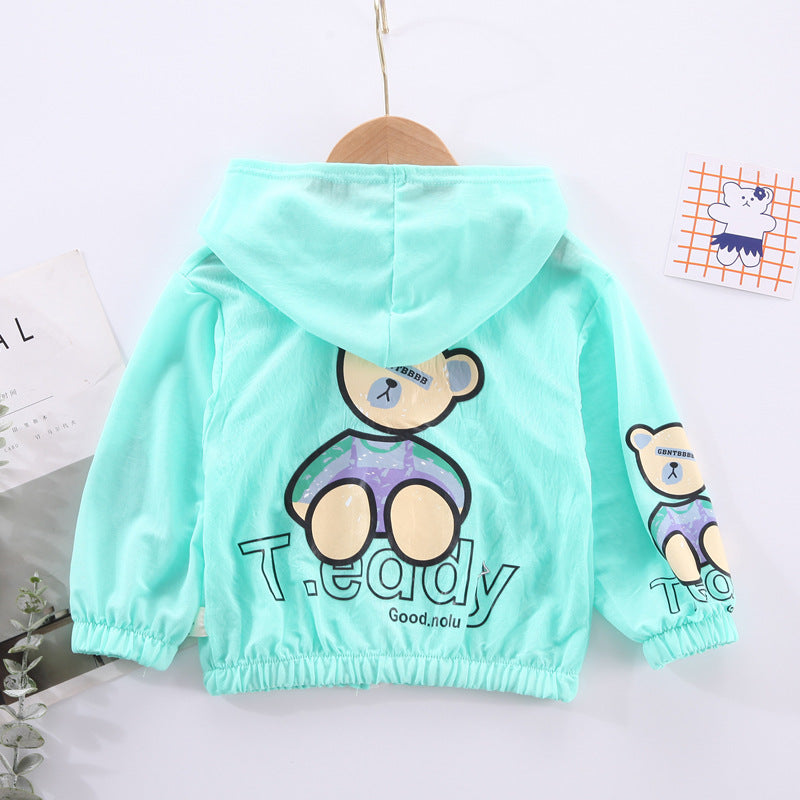 Children's Bear Zipper Blouse