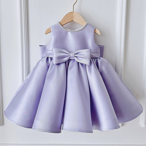 Purple Lace Children's Party Dress