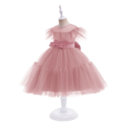 Children's pleated tulle dress