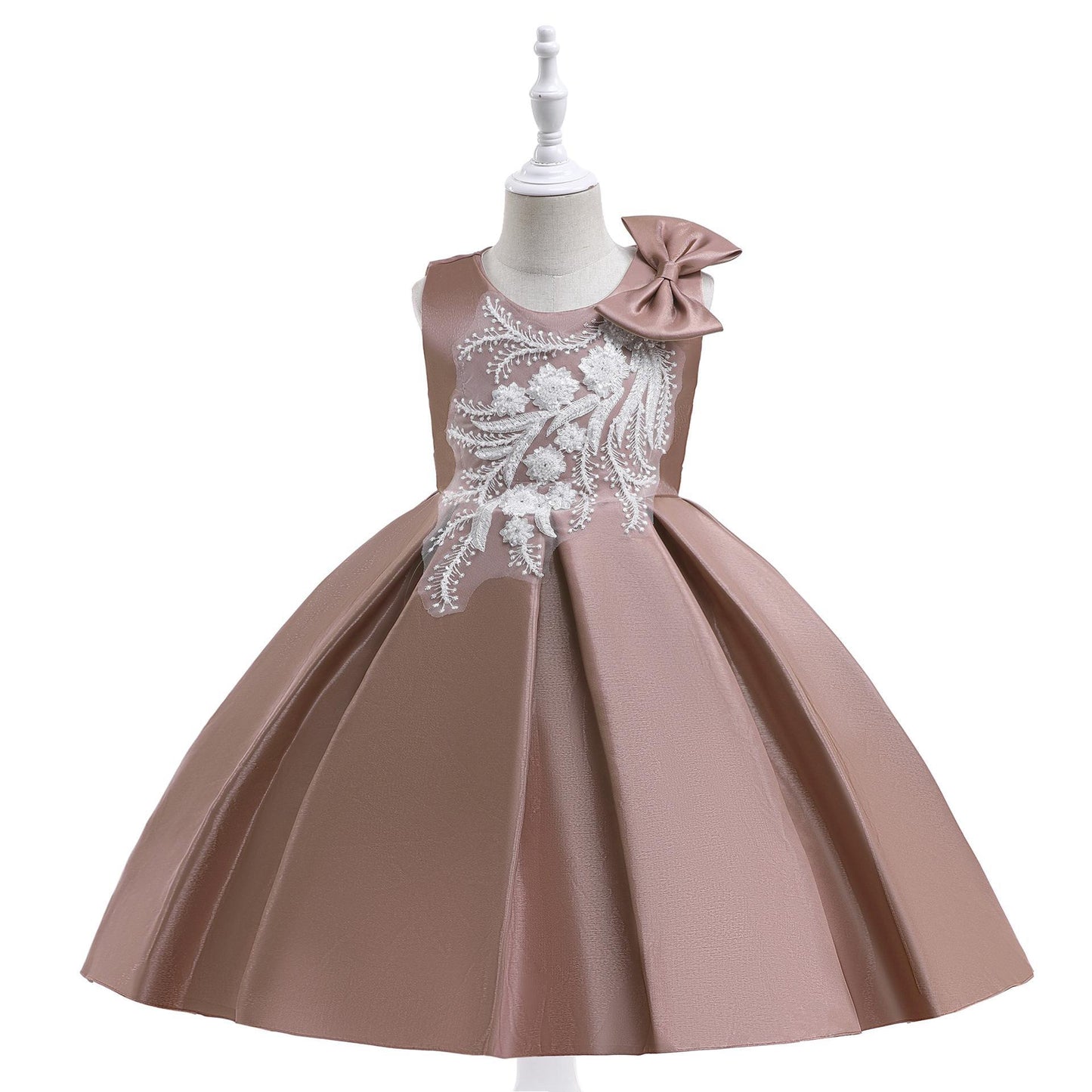 Floral and Bow Children's Party Dress