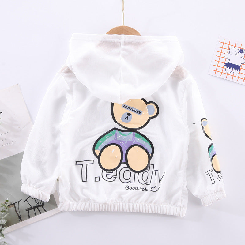 Children's Bear Zipper Blouse