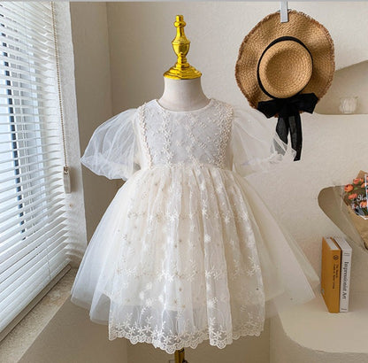 Children's Floral Lace Dress