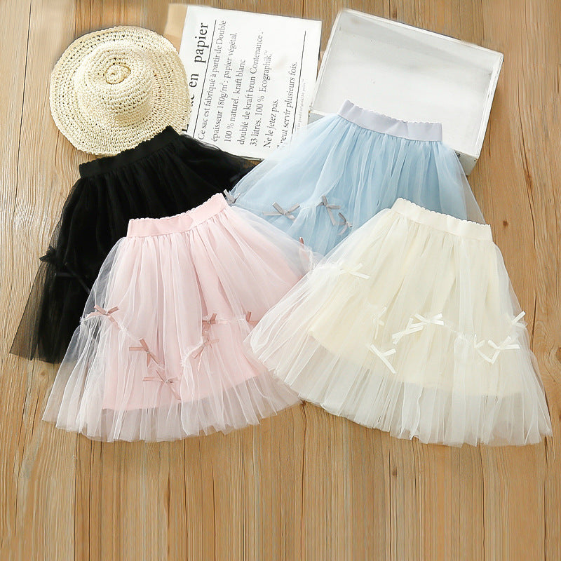 Children's Tulle Bow Skirt