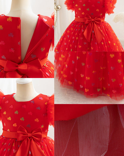 Bow Christmas Party Dress