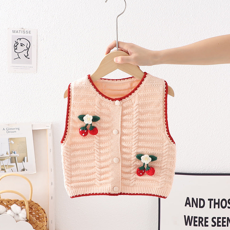 Cerejinha Women's Knitted Children's Vest