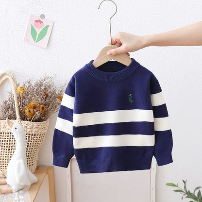 Men's Children's Dino Stripes Sweater