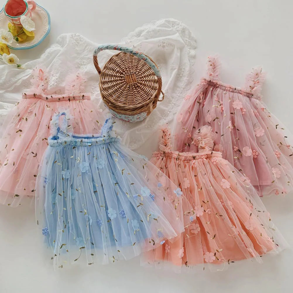 Children's Tulle Flower Dress