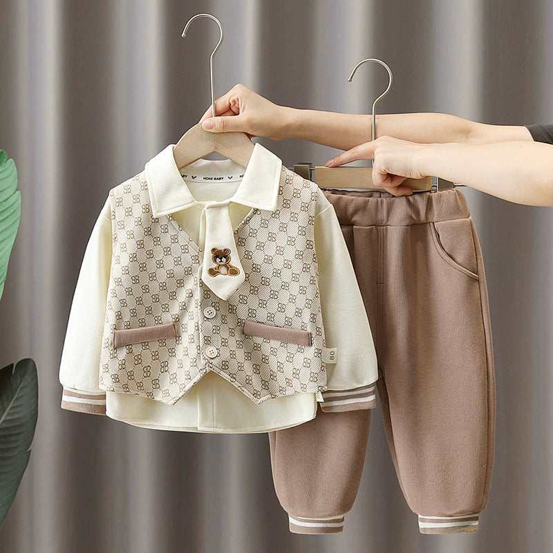 Boys' 3-Piece Set with Tie