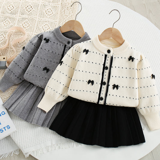 Girls' Winter Set with Bows