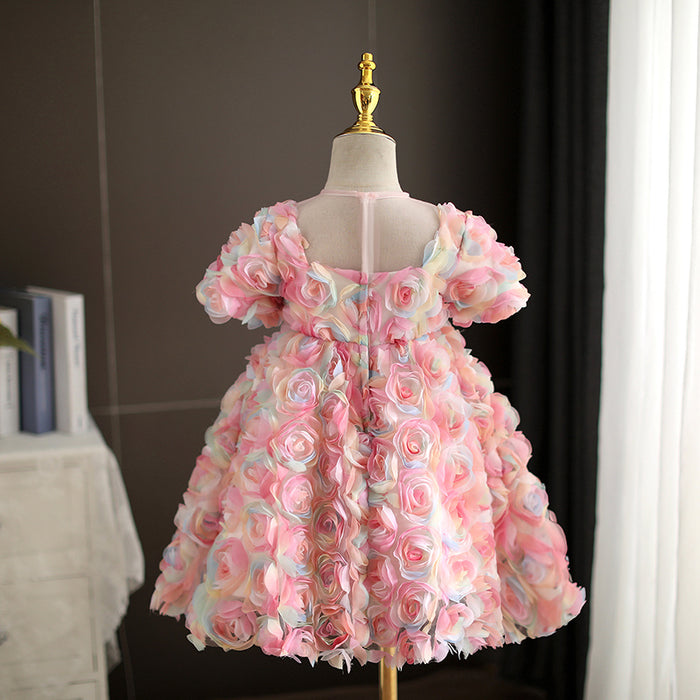 Pink Flowers Children's Dress