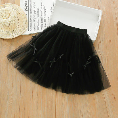 Children's Tulle Bow Skirt