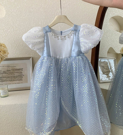 Children's Blue Sequin Dress