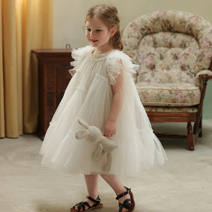 Children's White Tulle Dress