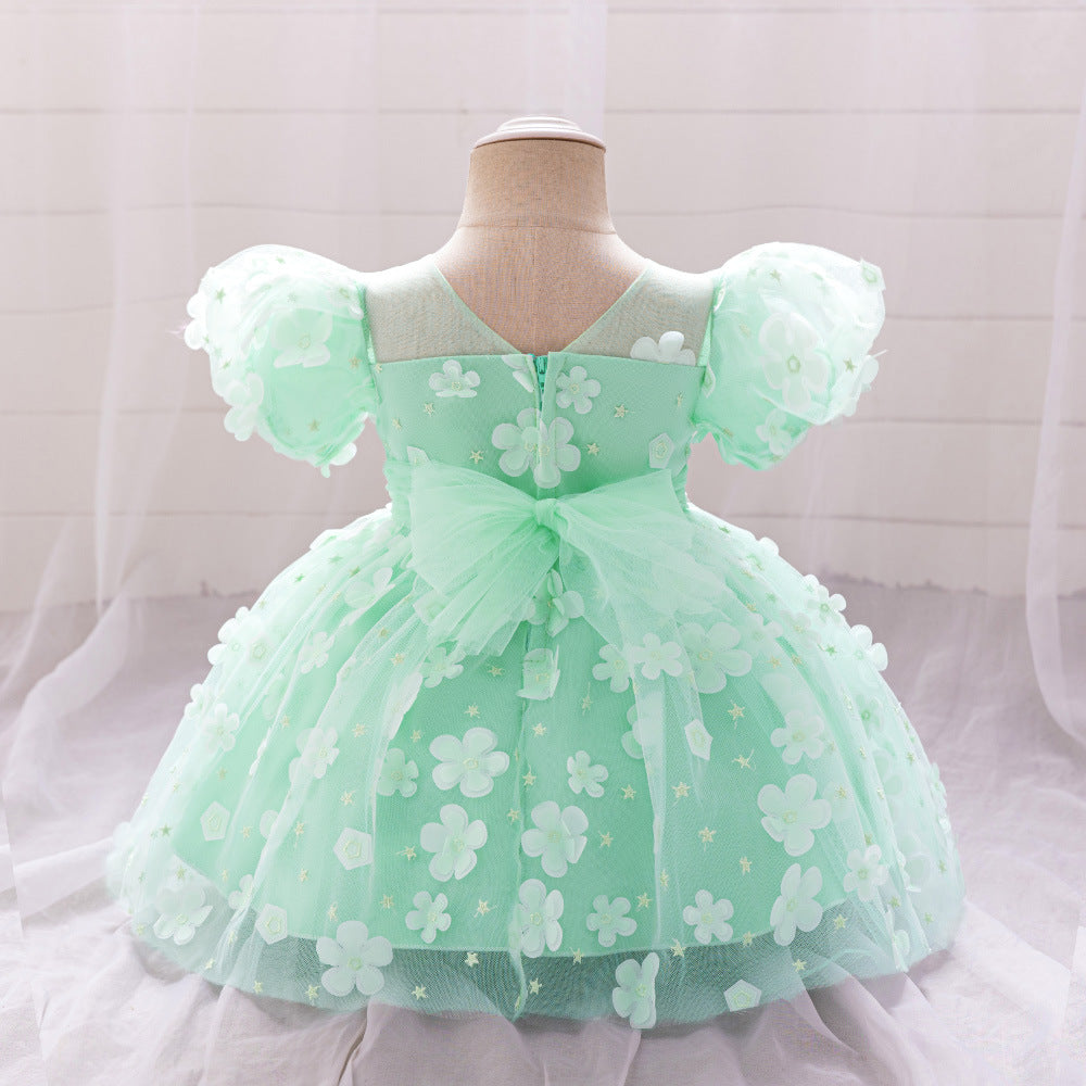 Butterfly Green Children's Dress