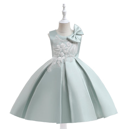 Floral and Bow Children's Party Dress