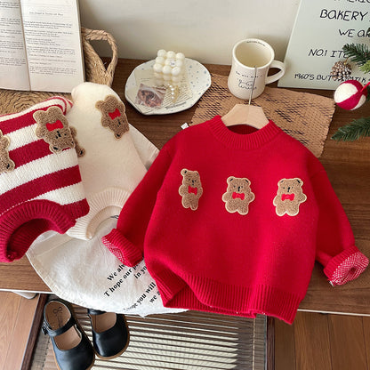 Children's Knitting Winter Teddy Bears