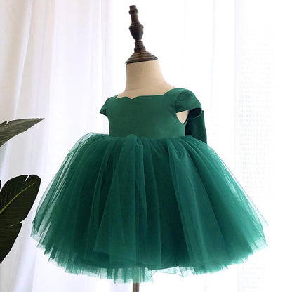 Children's Tulle and Bow Party Dress