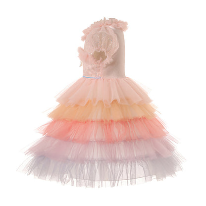 Children's Party Dress Tulle Colors Bow