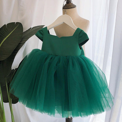 Children's Tulle and Bow Party Dress