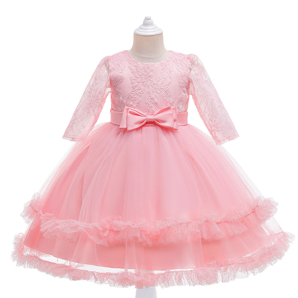 Lace and Bow Party Dress