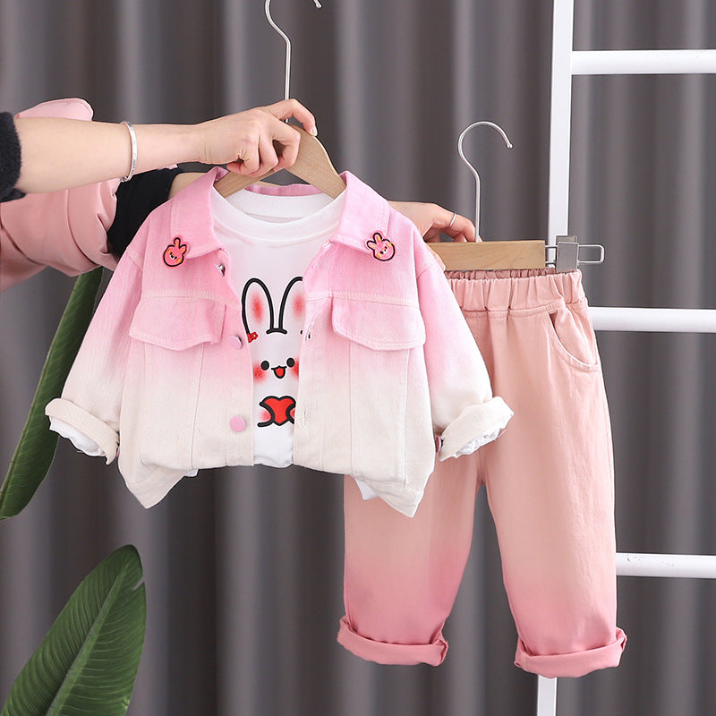 Children's Girl's 3-Piece Bunny Set