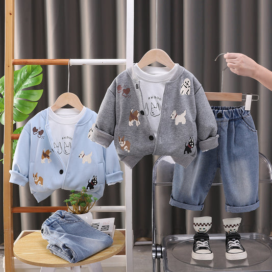 3 Piece Boy's Puppy Set