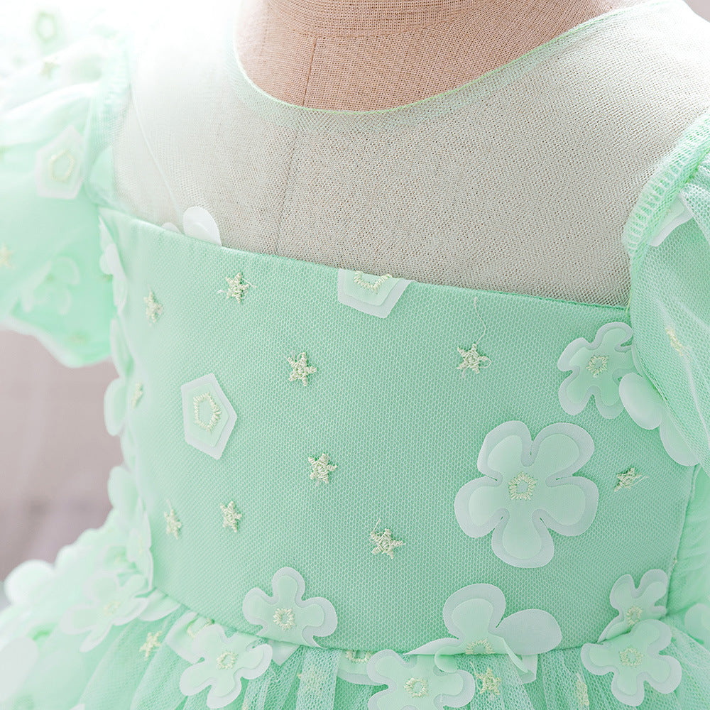 Butterfly Green Children's Dress