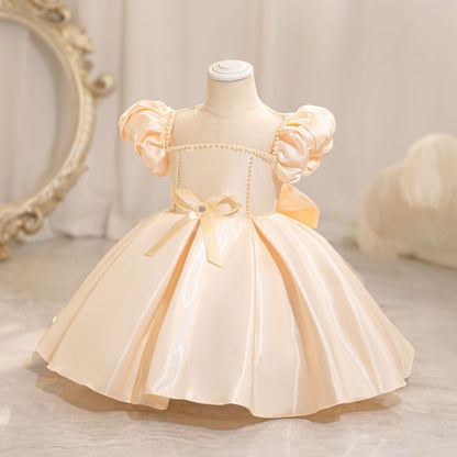 Pearls and Bow Party Dress