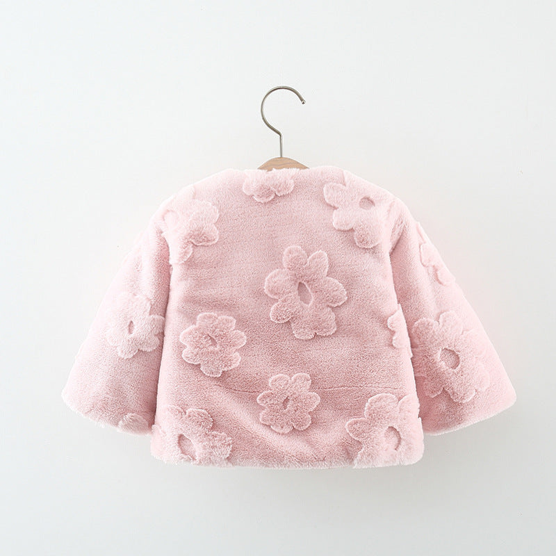 Women's Children's Floral Bow Coat