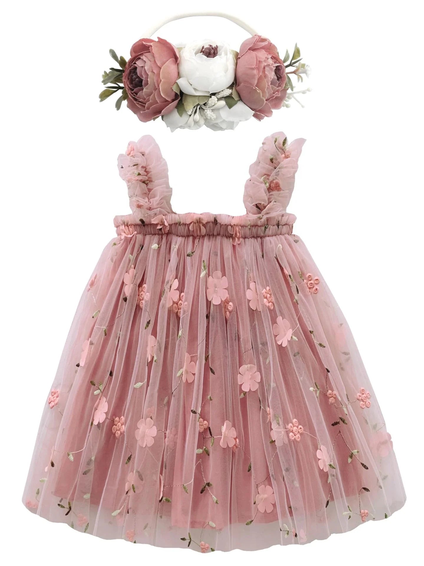 Children's Tulle Flower Dress