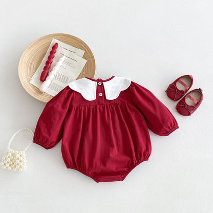 Red Female Infant Body Collar