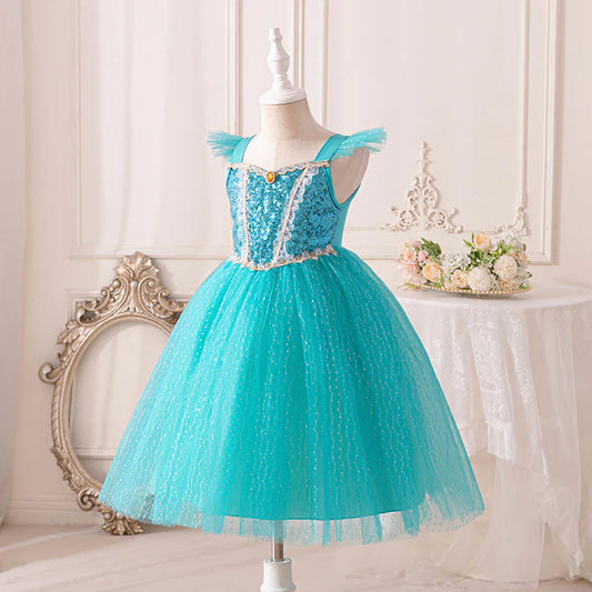 Bright Blue Princess Children's Dress