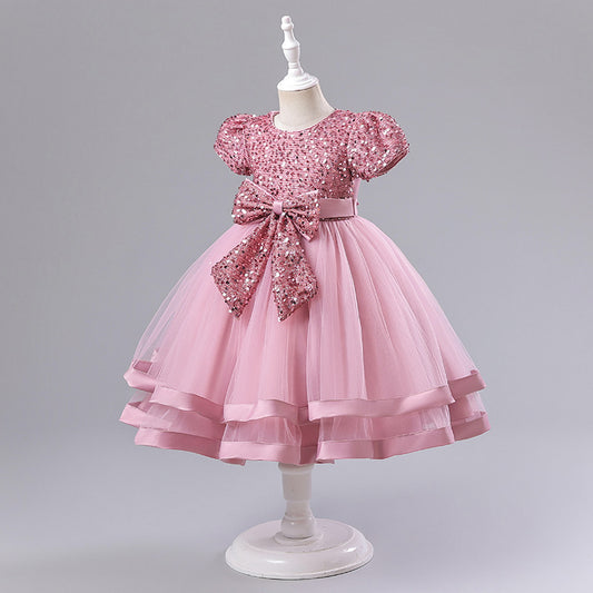 Shiny Bow Children's Dress