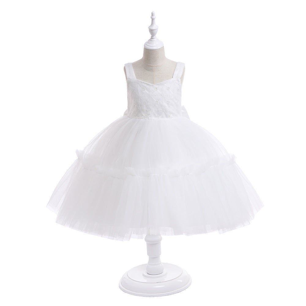 Tulle Sequins and Bow Party Dress