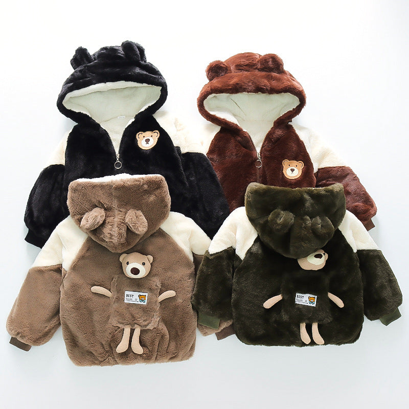 Children's Plush Teddy Bear Coat