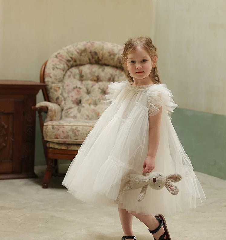 Children's White Tulle Dress