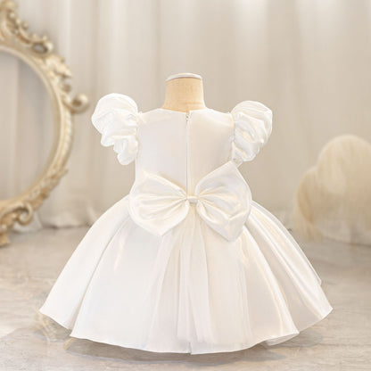 Pearls and Bow Party Dress