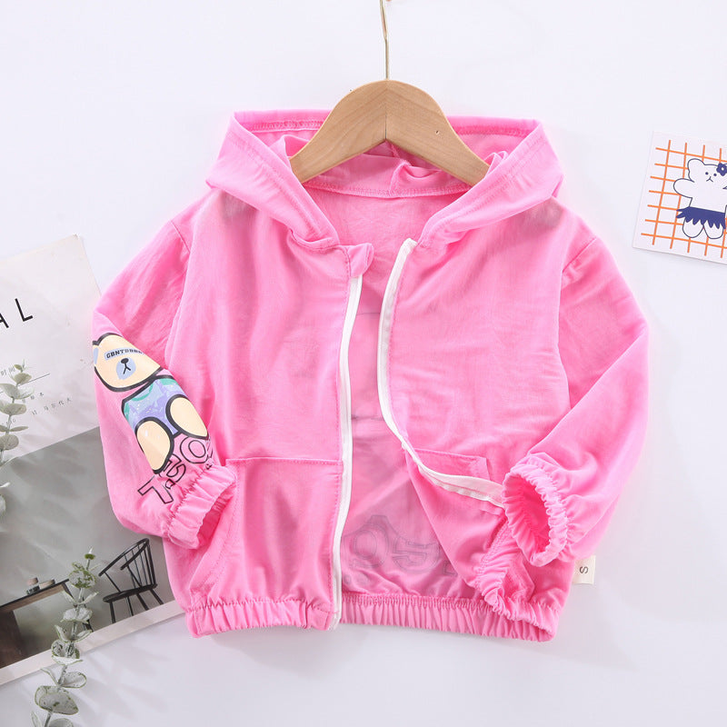 Children's Bear Zipper Blouse