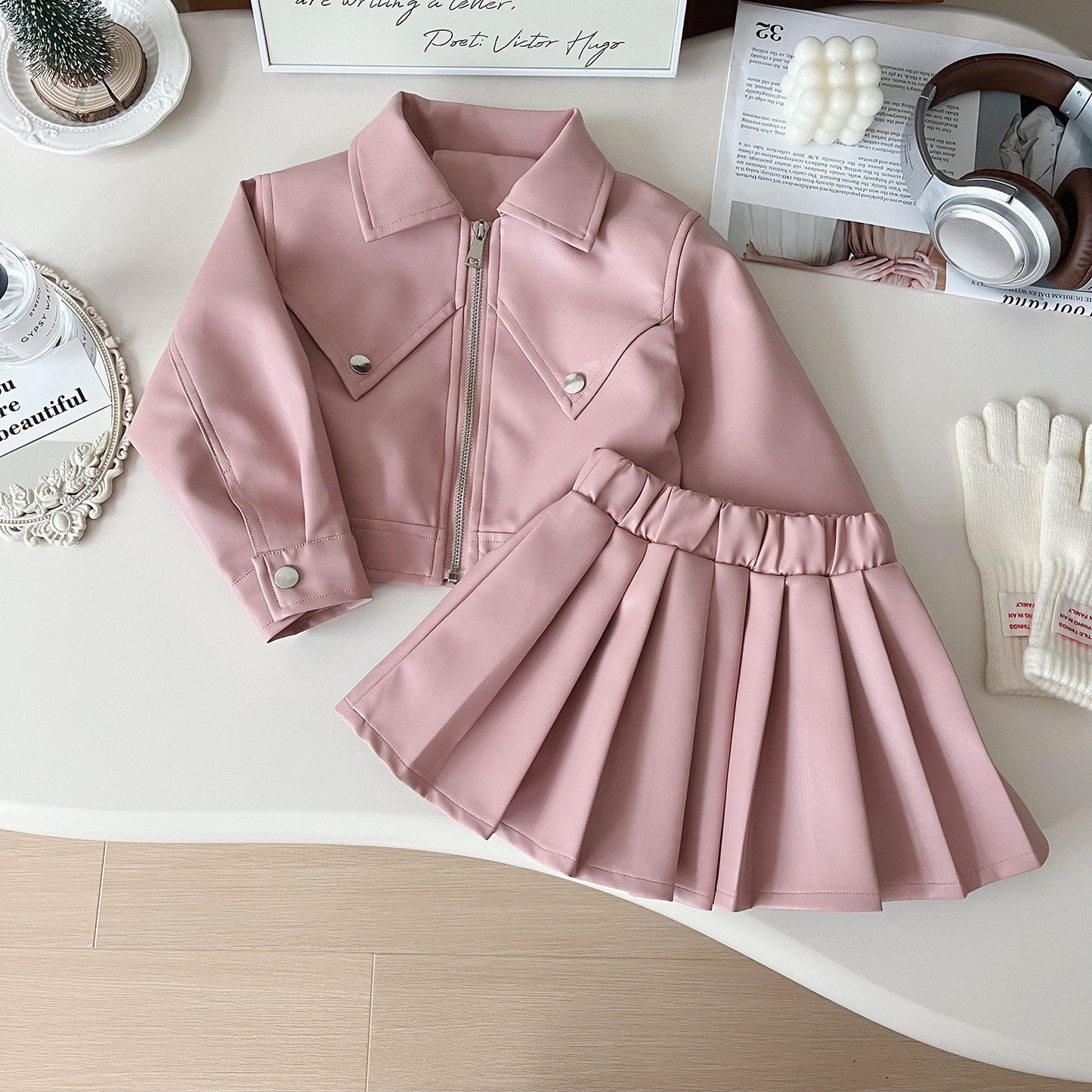 Girls' Infant Set Jacket + Clear Skirt