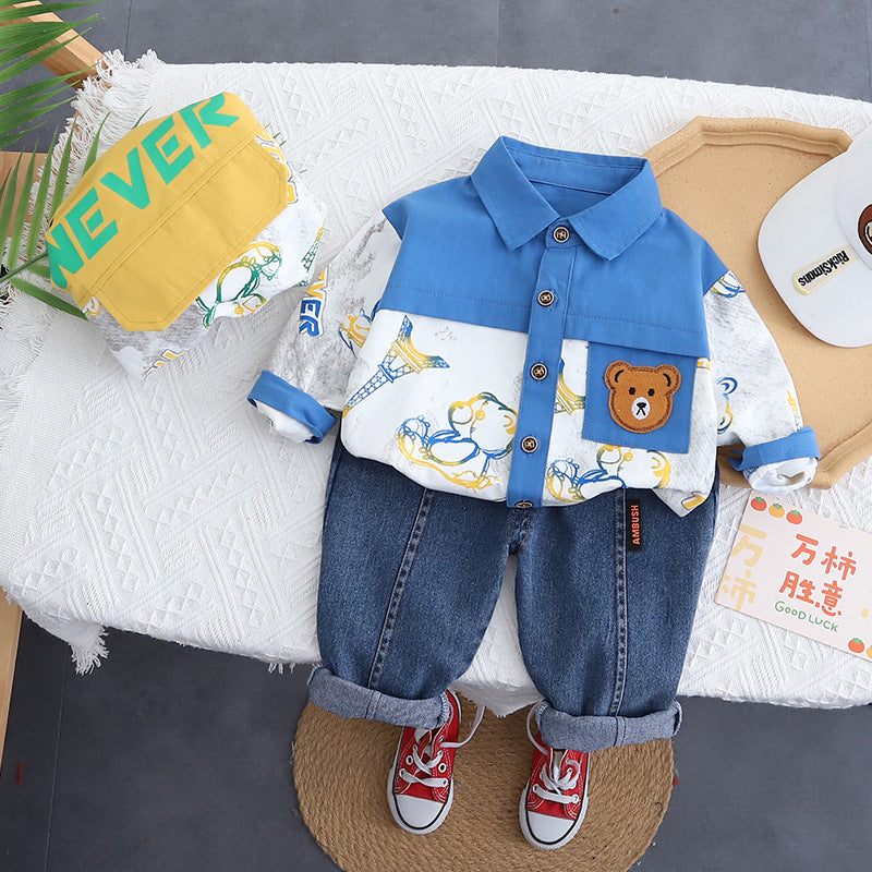 Teddy Bear and Jeans Children's Set